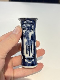 18 Chinese blue and white wares, Kangxi and later