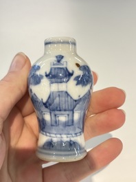18 Chinese blue and white wares, Kangxi and later