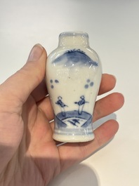 18 Chinese blue and white wares, Kangxi and later