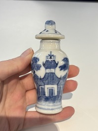 18 Chinese blue and white wares, Kangxi and later
