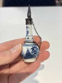 18 Chinese blue and white wares, Kangxi and later