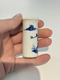 18 Chinese blue and white wares, Kangxi and later