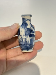 18 Chinese blue and white wares, Kangxi and later