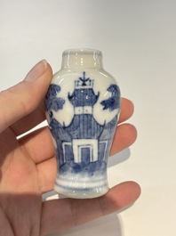 18 Chinese blue and white wares, Kangxi and later