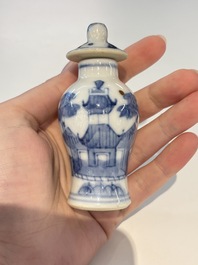 18 Chinese blue and white wares, Kangxi and later
