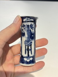 18 Chinese blue and white wares, Kangxi and later