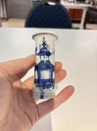18 Chinese blue and white wares, Kangxi and later