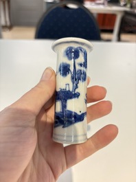 18 Chinese blue and white wares, Kangxi and later