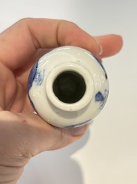 18 Chinese blue and white wares, Kangxi and later