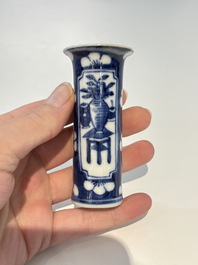 18 Chinese blue and white wares, Kangxi and later