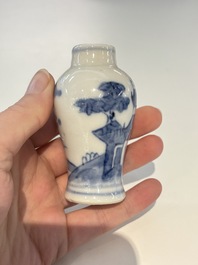 18 Chinese blue and white wares, Kangxi and later