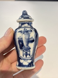18 Chinese blue and white wares, Kangxi and later