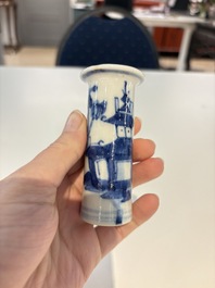 18 Chinese blue and white wares, Kangxi and later