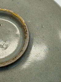 A Chinese green 'Jun' plate, Jin