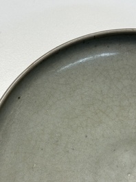 A Chinese green 'Jun' plate, Jin