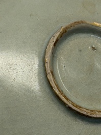 A Chinese green 'Jun' plate, Jin