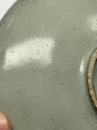 A Chinese green 'Jun' plate, Jin