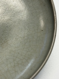 A Chinese green 'Jun' plate, Jin