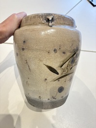 A Chinese cizhou jar with mythical horse design, 17/18th C.