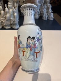 11 Chinese famille rose vases, Guang Hua Yi Pin 光華藝品, Qianlong and Jingdezhen marks, 20th C.