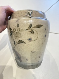 A Chinese cizhou jar with mythical horse design, 17/18th C.