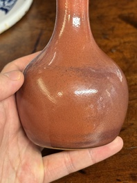 A fine Chinese copper-red-glazed vase, Yongzheng mark and of the period