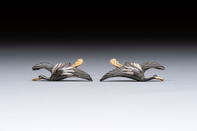 A varied group of six Japanese koshirae components or sword fittings, Edo