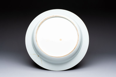 A large Chinese famille rose 'General Yang' basin, Yongzheng