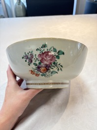 A Chinese famille rose armorial bowl with the arms of Byde with Hope in pretense, Qianlong, ca. 1775