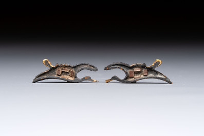 A varied group of six Japanese koshirae components or sword fittings, Edo