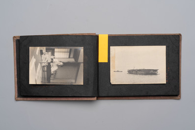 Five photo albums on the Imperial Japanese Navy, compiled by a naval captain, 1919-1940