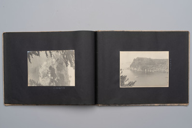 Five photo albums on the Imperial Japanese Navy, compiled by a naval captain, 1919-1940