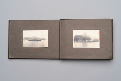 Five photo albums on the Imperial Japanese Navy, compiled by a naval captain, 1919-1940