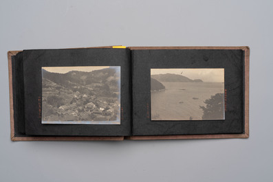Five photo albums on the Imperial Japanese Navy, compiled by a naval captain, 1919-1940