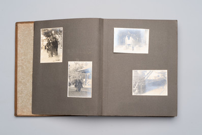 Five photo albums on the Imperial Japanese Navy, compiled by a naval captain, 1919-1940