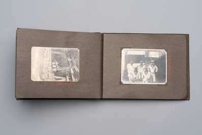 Five photo albums on the Imperial Japanese Navy, compiled by a naval captain, 1919-1940