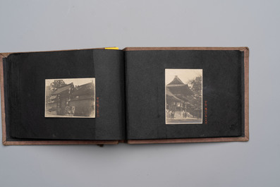 Five photo albums on the Imperial Japanese Navy, compiled by a naval captain, 1919-1940