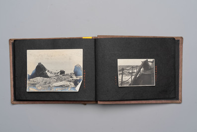 Five photo albums on the Imperial Japanese Navy, compiled by a naval captain, 1919-1940
