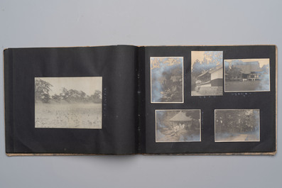 Five photo albums on the Imperial Japanese Navy, compiled by a naval captain, 1919-1940