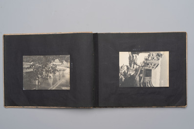 Five photo albums on the Imperial Japanese Navy, compiled by a naval captain, 1919-1940