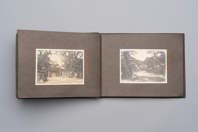 Five photo albums on the Imperial Japanese Navy, compiled by a naval captain, 1919-1940