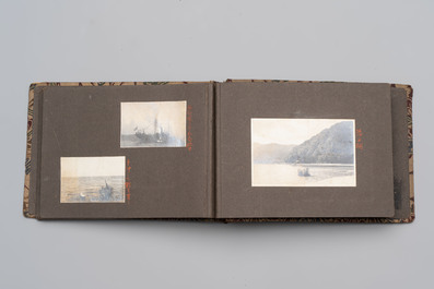 Five photo albums on the Imperial Japanese Navy, compiled by a naval captain, 1919-1940
