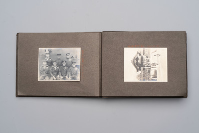 Five photo albums on the Imperial Japanese Navy, compiled by a naval captain, 1919-1940