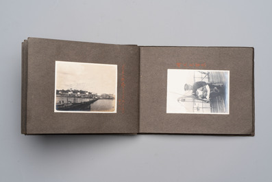 Five photo albums on the Imperial Japanese Navy, compiled by a naval captain, 1919-1940