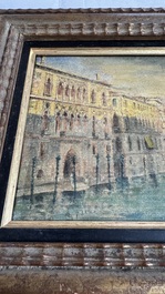 Giovanni Grubacs (1829-1919): 'Views of Venice', oil on panel, second half 19th C.