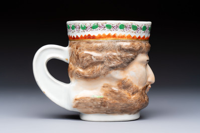 A rare Chinese export porcelain 'Neptune' mug, Qianlong, ca. 1785