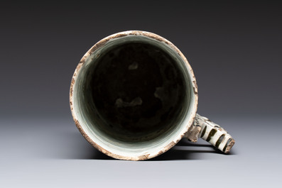 A polychrome Iznik mug, late 16th C.