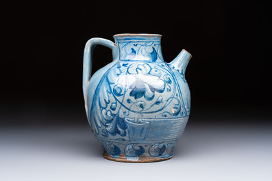 An Italian maiolica wet drug jar, Venice, dated 1573