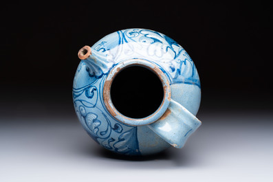 An Italian maiolica wet drug jar, Venice, dated 1573