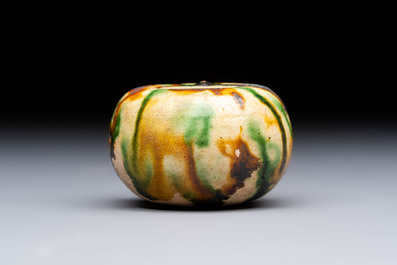 A small Chinese sancai water pot, Tang